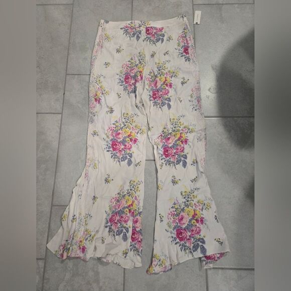 Anthropologie Flare Lace Pants Size 14 Tall NWT - Picture 2 of 6